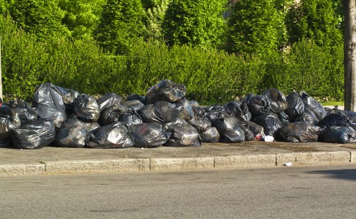 Eco-friendly recycling during garage clearance